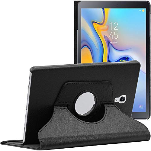 ebestStar - Funda para Samsung Galaxy Tab A 10.5 (2018) T590 T595, Carcasa Capa Giratoria, 360 Protectora, Cuero PU Soporte, Negro