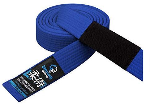 Ground Game BJJ Gürtel BJJ Belt | Brazilian Jiu-Jitsu Gi Kimono Gürtel | Blau, Größe A3 300 cm
