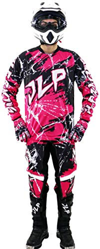 TENUE MOTO CROSS QUAD ENDURO VTT BMX MTB ENFANT ROSE FILLE JLP RACING Taille 22-5-6ans