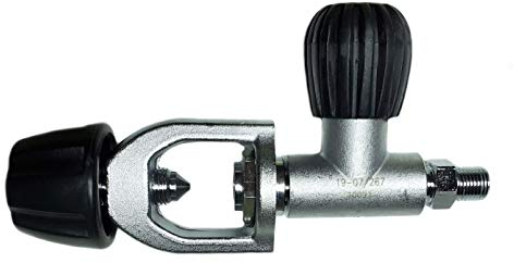 METALSUB Conector INT con Purga para Botella Buceo, Rosca 1/4 BSP