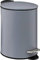 Five - Poubelle de salle de bain en métal Gris Soft Close 3 L