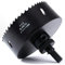114mm Hole Saw, HSS Bi-Metal Hole Cutter with Pilot Bit for Plate Steel, Sheet Iron, Ceiling Board, Wood and Plasterboard, Black