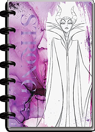 The Happy Planner Disney Villains Tagesplaner – undatierter 12-Monats-Planer – ganzjährig – tägliche, wöchentliche und monatliche Seiten mit Disc-Bound-Motiven – Mini-Planer, 19,1 x 14,2 cm