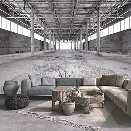 BOEERLCNL foto 3d wallpaper wandbild fabrik industrie wind zement wand zimmer wohnzimmer esszimmer hintergrund dekoration wandverkleidung