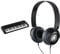 Yamaha PSS-A50 - Portable, Digital Keyboard with Phrase Recording & Yamaha HPH-50 Headphones, Quality Sound, Deep Bass and Balanced Treble, Over Ear, Wired Musicians Headphones, in Black