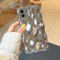 XIZYO Case for iPhone 11 6.1 Inch, Cute Solid Color Curly Wave Shape Soft TPU Bumper Phone Case, for Women Girls Aesthetic Design Silicone Slim Shockproof Phone Cover, Silver