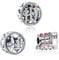 H.ZHENYUE Anhänger Charms 925 Sterling Silber Magic Train Castle with Cubic Zirconia für Europäische Armbänder und Halskette,Schmuck Geschenk für Weihnachten,Valentinstag,Muttertag Pack von 3 Damen