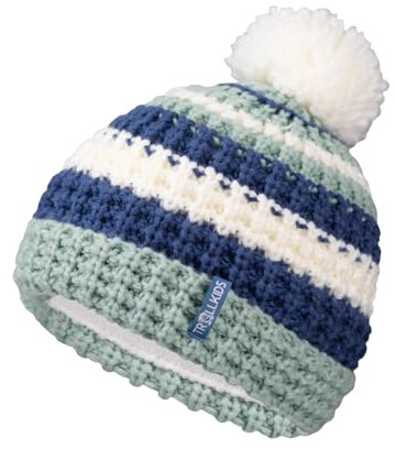Trollkids Girls Hallingdal Bobble Cap 54, Frosty Mint