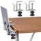 Vertical Laptop Stand, Adjustable Laptop Holder for Desk Side, fits All MacBook/Surface/Samsung/HP/Dell/Chrome Book (Silvery)