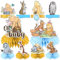 milomelo Lot de 10 centres de table Winnie classiques - Décorations de table Oh Baby The Pooh pour décoration de fête prénatale