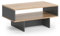 Vicco Couchtisch Josef, Anthrazit/Goldkraft Eiche, 80 x 46,2 cm mit 1 Regal