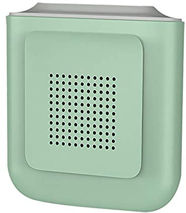MABSSI Portable Mini Hanging Waist Fan 4000MAh Rechargeable Battery Desk Hanging Neck Small Fan Waist-Mounted Mobile Green