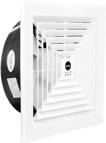 NAKEAH Industrial Extractor Fan Industrial Ventilation Me Ceiling Exhaust Fan, Kitchen Bathroom Extractor (Size : 300 * 300mm)