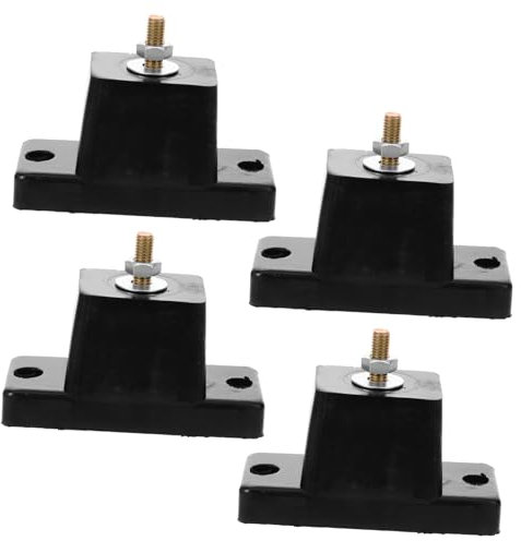 Gatuida 4 Piezas de Almohadillas de Goma para Base de Montaje de Aire Acondicionado para Unidades Exteriores Reducción de Ruido -
