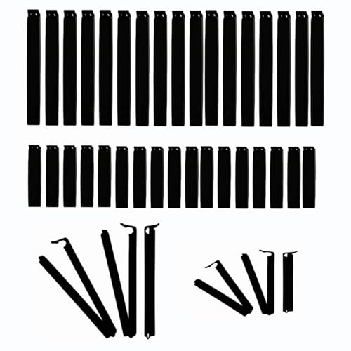 OMBRISA Food Bag Clips for Food Storage 40pcs, Freezer Bag Clips Sealing Food Storage Clips, Reusable Plastic Bag Clips, Kitchen Clips for Keeping Food Fresh, Sealing Packets, Freezer Bags (2 Sizes)