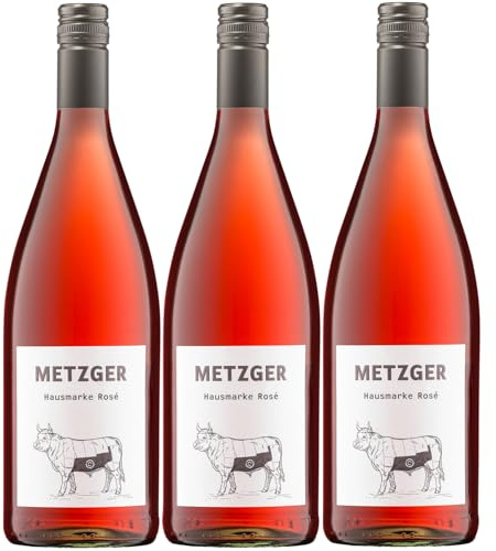 Weingut Uli Metzger Hausmarke Rosé mild Rosé Deutschland inkl. FeinWert E-Book (3 x 1l)