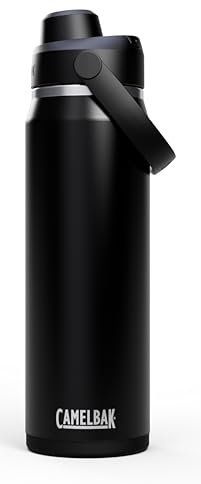 CAMELBAK Thrive Chug Wasserflasche aus isoliertem Edelstahl | 740 ML | leicht zu tragen, auslaufsicher | Schwarz