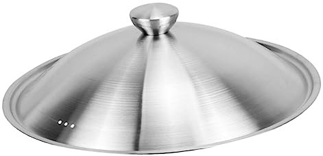 VOSAREA Topfdeckel Aus Metall Stahl 34–36 Cm Edelstahl-pfannendeckel Hitzebeständiger Griff Für Verschiedene Töpfe