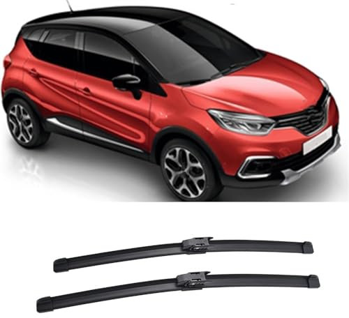 PAPEP 2 Stück Scheibenwischer für Renault Captur Kaptur 2016-2019 26+16, Frontscheibe Windschutzscheibe Fensterbürsten Vorderseite Scheibenwischerblätter