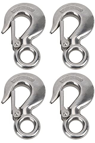 Noppen Hebe-Kran-Haken Edelstahl-Hebe-Hebe-Haken-Hebe-Haken Hebe-Haken für die Marine industrie Bau kräne Forst maschinen 4 Stück 0,5 T 500kg