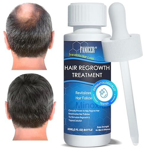 60ML Haarwachstum Serum, Wirkt gegen Dünner Werdendes Haar, Fördert Dickeres Haar & Pflegt Kopfhaut, Für Männer & Frauen