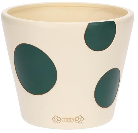 THUN - Cachepot grande - ceramica - Collezione Chroma - 24,3 x 24,3 x 20,7 cm