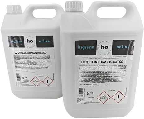 HO Higiene Online | Quitamanchas Enzimático Profesional Garrafa 5l | Elimina Manchas Difíciles de Ropa y Tejidos | Sin Lejía, Seguro para Colores | Fórmula Enzimática Avanzada y Eficaz (2)