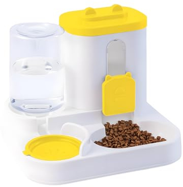 automático para Gatos y Agua, 2 en 1, de Alta Capacidad, dispensador automático de Alimentos y Agua para Gatitos, Gatos, Perros, Conejos, hogar, Sala de Estar, Vacaciones al Aire Libre