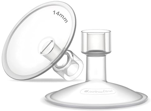 Maymom MyFit – 14mm Cups, Saucer Series, compatible with certain Medela breast pumps and wide/narrow Maymom connectors, 2 pieces (non-original parts)