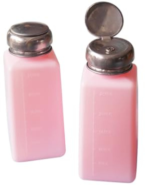 Ciieeo Plastic Nail Polish Remover Pump Bottle Easy to Wipe and Recyclable 200ml with Press Dispenser Suitable for Nail Art and Makeup Removal in Industry and Home Use