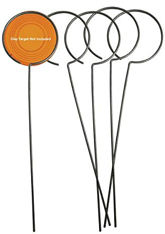 Birchwood Casey Wire Clay Target Holders for Shooting Practice - Lightweight Portable Easy to Use 10' High Wire Frame Holders - 5 Pack
