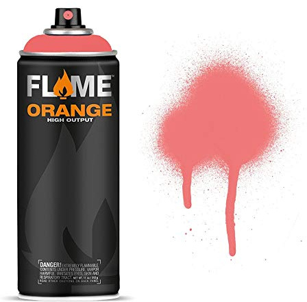 Molotow Flame Orange Spray Paint - Matt Acrylic 400ml Can Coral FO-307