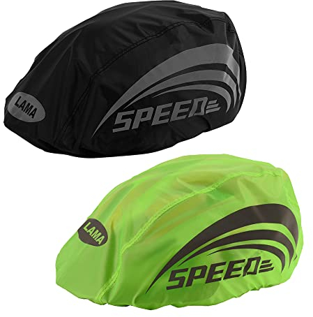 LAMA Wasserdichter Helmüberzug 2 Stück Fahrradhelm Regenüberzug Wasserfester Regenschutz Unisex Regenhülle Helmschutz Helmregenüberzug Helm Regen Abdeckung Regenhaube Mütze Herren Damen Kinder
