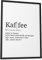 Papierschmiede® Definition: Kaffee, 30x40 cm, Poster für Wohnzimmer, Schlafzimmer, Küche, Esszimmer, Wandbild Geschenk Wanddeko - ohne Rahmen