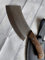 Hobby Hut HH-336 Jagdmesser mit Scheide, Hackmesser, 25.4 cm Bushcraft Messer, Messer mit fester Klinge, Griff aus Walnussholz für Jagd und Camping