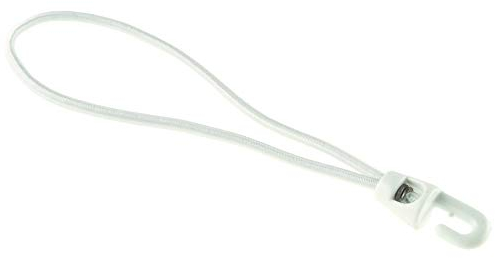 1 Stück Spanngummi weiß, 15, 20 oder 25 cm lang, 4 mm Durchmesser 20 cm