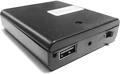 Prise USB Femelle intégrée 4 boîte de boîtier de Chargeur de Batterie AA, Sortie 4,8 Volts ou 6 Volts,avec Interrupteur Marche-arrêt,sans Batterie (Built-in USB Female)
