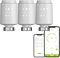 Qiumi Zigbee Thermostat Heizkörperventil, Smart Programmierbarer Thermostat, Temperaturheizung, eTRV, Alexa, Googlehome Sprachsteuerung, Steckertyp ist M30 x 1,5
