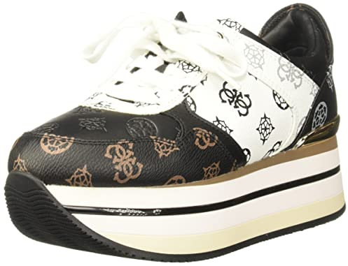 Guess FL7CBBELE12 Baskets compensées à Plateforme Chaussures Rose 39/Bianco