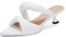 JW PEI Sara Sandali Mule con Tacco da Donna - Bianco