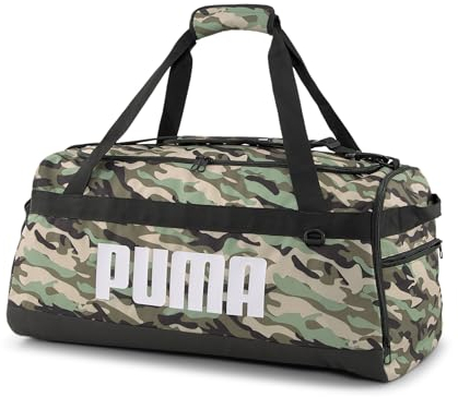 PUMA Challenger Duffel Bag M Sporttasche, Dusty Green-Granola-Camo Pack AOP, Einheitsgröße