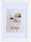 KM Foto Bilderrahmen Holz Plexi Acryl Rahmen quadratisch Collage Wanddeko Poster S215: Farbe: Weiß | Format: 40x60
