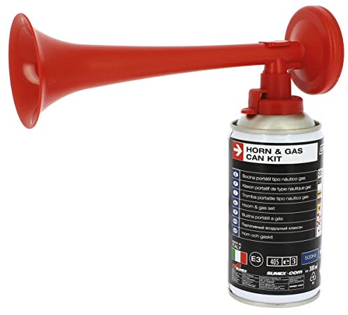S SUMEX Bocina Portátil Tipo Náutico Gas 500Hz 110DB Muy Potente