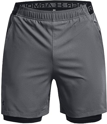 Under Armour Men's Ua Vanish Woven 2-in-1 Shorts, Pitch Gray, XL