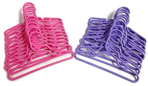 Pet Apparel Hangers Set of 24 Measures 7 1/4 Inch Wide Will Fit Over 1 1/8 Rod Small Dog Clothing 24 Piece Set!