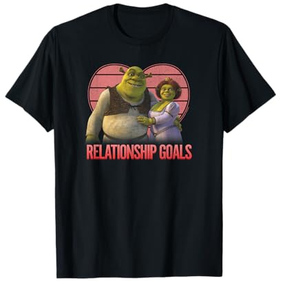 Shrek Valentine's Day Fiona & Shrek Relationship Goals Heart T-Shirt