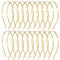 20 Pack Bulk 5 MM Thin Gold Plain Blank Hard Wire Metal Headbands Base Hair Bands Clasps Tiara DIY Crafting Accessories for Women