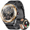LIGE Smartwatch da uomo con funzione telefonica, orologio fitness con chiamata Bluetooth con frequenza cardiaca, monitor del sonno, 5 ATM, impermeabile, orologio sportivo per Android iOS
