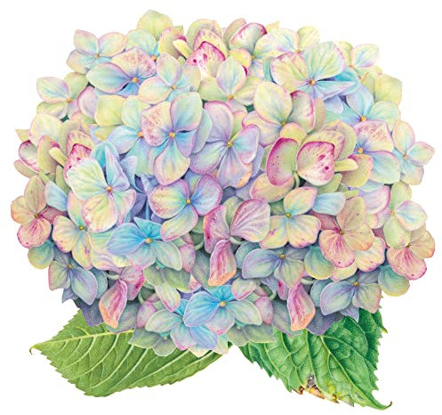 Blooming Hydrangea Die-Cut Placemats - 1 Each