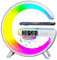 Elinrat Atmosphere Wireless Charger & Speaker, Color Changing LED Music Lamp with Timer Alarm Clock